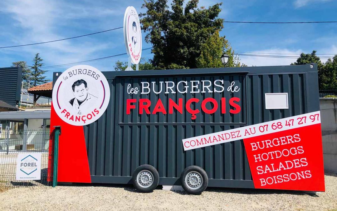Aménagement conteneur burger, Les Burgers de François